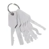 10 pezzi Jiggler Keys Set di grimaldelli per strumenti di grimaldello a doppia faccia Serrature per auto Kit di strumenti di apertura Strumento per fabbro automatico3879048