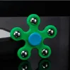 Azul de cinco puntas spinner hinner fidget juguete fidget durable gyro giroscopio foco juguetes dedo spinner yh797-4