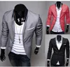 Mense Casual Cloth Slim Fit Stylish Suit Blazer Coats Jackor Formell kappa lapeljacka Bomull Blandar Gent Business Blazer