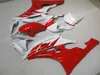 100% FIT dla YAMAHA Wtryskiwanie Formowane Wróżki YZF R6 2006 2007 Biały Czerwony Zestaw Owalnia YZFR6 06 OT25