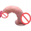 Sexo adulto vibrador vibrador brinquedos para mulher realista silicone grande pau com ventosa flexível falso pênis feyu