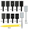 11 조각 / 세트 고양이 눈 자석 펜 3D 자석 스틱 자석 드로잉 세로 스틱 네일 젤 폴란드어 마법의 네일 도구 무료 쇼핑