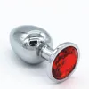 Top Quality Silver Plated Zinc Metal Big Size Anal Jewelry Beads Plugs 12 colors Sex Toys Adult Game Products2657285