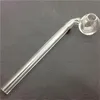 14cm (5.5 인치) 곡선 유리 오일 버너 파이프 다른 컬러 밸런서 파이렉스 워터 파이프 Bubbler 흡연 액세서리