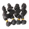 Pacotes naturais do cabelo humano 4 pacotes da onda fraca brasileira do cabelo 4pcs virgem do cabelo brasileiro