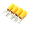 Yellow Pre -insulated Fork Wire Connector Terminals 12-10AWG 4-6mm² #6 #8 #10 1/4 Electrical Crimp Terminal Connector SV5.5