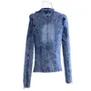 All'ingrosso- 2016 Giacca cappotto Donna Denim Giacca di grandi dimensioni con strass Paillettes O-collo Giacche in denim da donna