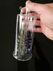Tre spiralfärgslangar, unik oljebrännare glas Bongs rörrör Vattenrör Glasrör oljeplattor Rökning med dropper
