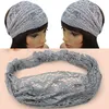 Été en plein air mode dentelle large bandeau bandanas tête enveloppe accessoire de cheveux # T701