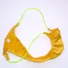 Mens Thongs Micro Underwear G2069 japansk stil liten påse gräns täckning glänsande satin stickad nylon spandex269e