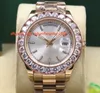 Top Quality Luxury 18k Rose Gold Mens 41MM Automatic Movement 18038 Bigger Diamond Bezel Watch Men's Watch