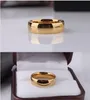 2017 neue Nie verblassende Rose Gold Überzogene 6mm Marke Ringe Für Frauen männer Hochzeit liebhaber Ringe Rose Gold feine schmuck