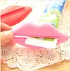 practical Multifunction creative red lips toothpaste dispenser sealing clip Peelers home bathroom tool7257870