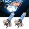 Car Styling 12V 100W LED H1H3H4H7 5000K Xenon Gas Super Bright White Car Headlight Halogen Light Lamp Bulbs Fog Lights8962907