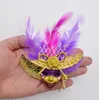 Masquerade Mini Masks Réfrigage Aimant autocollant Mardi Gras Party Decoration 12pcs Little Beauty Venetian Party Mask Whiteboard Notes S8622516