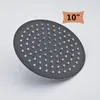 Titanium Black Bathroom Ultrathin Rain Shower Head 8/10/12 Inch Square & Round Rainfall Showerhead