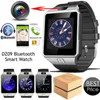 Smart Watch Digital DZ09 U8 -handled med män Bluetooth Electronics Sim Card Sport Smartwatch Camera för iPhone Android -telefon Wach2876542432