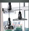 Industriella hängslampor Smoky Glass Shade Chandelier Light Modern Kitchen Opening Hanging Lamp-1 Light 110V 220V310Z