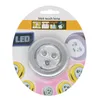 Umlight1688 500PCS بطارية تعمل بالطاقة لوط 3LED لاسلكية ليلة الخفيفة الحنفية عصا لمس مصباح العصا على دفع ضوء ضعه في أي مكان