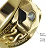 MEN'S 18K GOLD FILLED WEDDING ENGAGEMENT RING BAND (R285) SZ 8-15