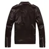 Men039s Jackets Men Fashion PU Leather Jacket Spring Autumn British Style Motorcycle Male Coat Black Brown M3XL1928921