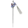 idealway 4 Colors New Fashion Vintage style Silver Ethnic Rhinestone Peacock Shape Hair Sticks Headwear