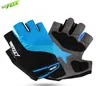 2017 Summer Nylon Gel Rękawice Rowerze Rękawice Half Finger Nylon Road MTB Rower Sporty Rękawiczki Oddychające Sport Rękawice Rowerowe Guantes Ciclismo