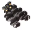 ミンクブラジルストレートヒューマン髪織り100g / PC 3PCS /ロットダブルWEFTS天然ブラックカラーヒューマンレミーヘアエクステンション