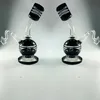 2020 Base gruesa negra Glas Bongs Tuberías de agua Grace Bubbler Percolador en línea Pipas para fumar Reciclador de mano Plataformas petroleras Bongs de vidrio Cachimbas