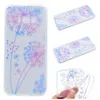 For Samsung Galaxy S5 S6 S7 edge S8 Plus Case Soft TPU Transparent Back Cover Flower For Samsung S6 S6 edge Case