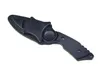 1 sztuk wysokiej jakości przetrwanie Prosto nóż 440C 57HRC Black Blade Outdoor Camping Wędkarstwo Wędkowanie Nożyce Ostrze z ABS K Walce