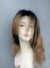 Pelucas brasileñas del pelo de la Virgen humana Producto del pelo del estilo ondulado ombre Color 130% Desnity Pelucas llenas del cordón del frente del cordón