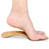 New Style Leather Arch Support Insole For Flat Feet Ortic Insole flat foot correct feet care orthopedic insert shoe pad2083616