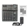 Freeshipping 8 kanaler 3-band EQ Audio Music Mixer Mixing Console med USB XLR Line Input 48V Phantom Power för inspelning DJ Stage Karaoke