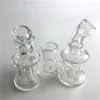 3.2 polegada mini bongos de mão novo design pyrex grosso bongo de vidro transparente com 10mm 14mm feminino disjuntor bong para fumar