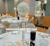 Grands supports de pièce maîtresse de mariage/pilier de fleur de mariage pour la décoration en cristal