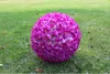 30 cm12quot Ny konstgjord kryptering Rose Silk Flower Kissing Balls Hanging Ball Christmas Ornament Wedding Party Decorations8689892