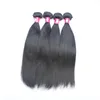 10 stks/partij Peruaanse Virgin Steil Haar Weeft 1B Natuurlijke Zwarte Braziliaanse Remy Human Hair Extensions Soft Indian Steil haar inslag