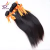 2017 nouvelle arrivée Non Transformés Vierge Brésilienne Droite vierge Naturel Noir Cheveux Humains Brésiliens Vierge Cheveux Raides 5 Bundles Shippin Gratuit
