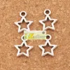 Otwarta Star Spacer Charm Koraliki Wisiorki 500 sztuk / partia Antique Silver / Bronze Alloy Handmade Biżuteria DIY L138 9.8x12mm