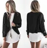 2017 Europa e Stati Uniti Donna Cardigan Jacket tinta unita Turn-down Collar Short coat Women Coats