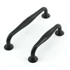 96mm 128mm modern simple black furniture handles drawer cabinet knobs pulls 5" 3.75" antique black dresser door handle