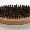 The Wild Boar Bristle Brush Brush Elliptic Beard for Men Were Men Boar Hair Brush Beard Mustache Military Round Wood Handle Bristles