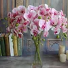 Meilleure Simulation d'orchidée papillon 78cm, fleur Phalaenopsis, fleurs décoratives pour la maison, décoration de fête de mariage, événement, offre spéciale