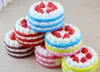 Cheap Kawaii Strawberry Cake Squishy Slow Rising Cream Cake Mango Yellow Rosy Blue Kids New Year Toy Gift