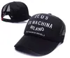 Deus Ex Machina Baylands Trucker Cap siyah Motosiklet şapkaları örgü beyzbol şapkası casquette Strapback kapaklar