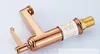 European Retro Rose Gold Bronze Ceramic Basin Faucet Singe Handle Kitchen Deck Mounted Water Mixer Tap Bathroom Sink Faucet