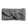 Rabbit Bow Ear Knit Baby Girl Helpmands 2018 cieplejsze Knift Pałąk dla dzieci Autumn Winter Turban Girls Crochet Hair Akcesoria 2947580