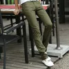 Vente en gros - Nouveau mode hommes pantalons cargo droits chino hommes décontracté slim fit printemps armée pantalon vert vêtements grande taille