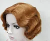 free shipping beautiful fashion New Ladies Short wig Classy Vintage Curly Wavy-Style Wig in Black/Brown/Blonde Wigs